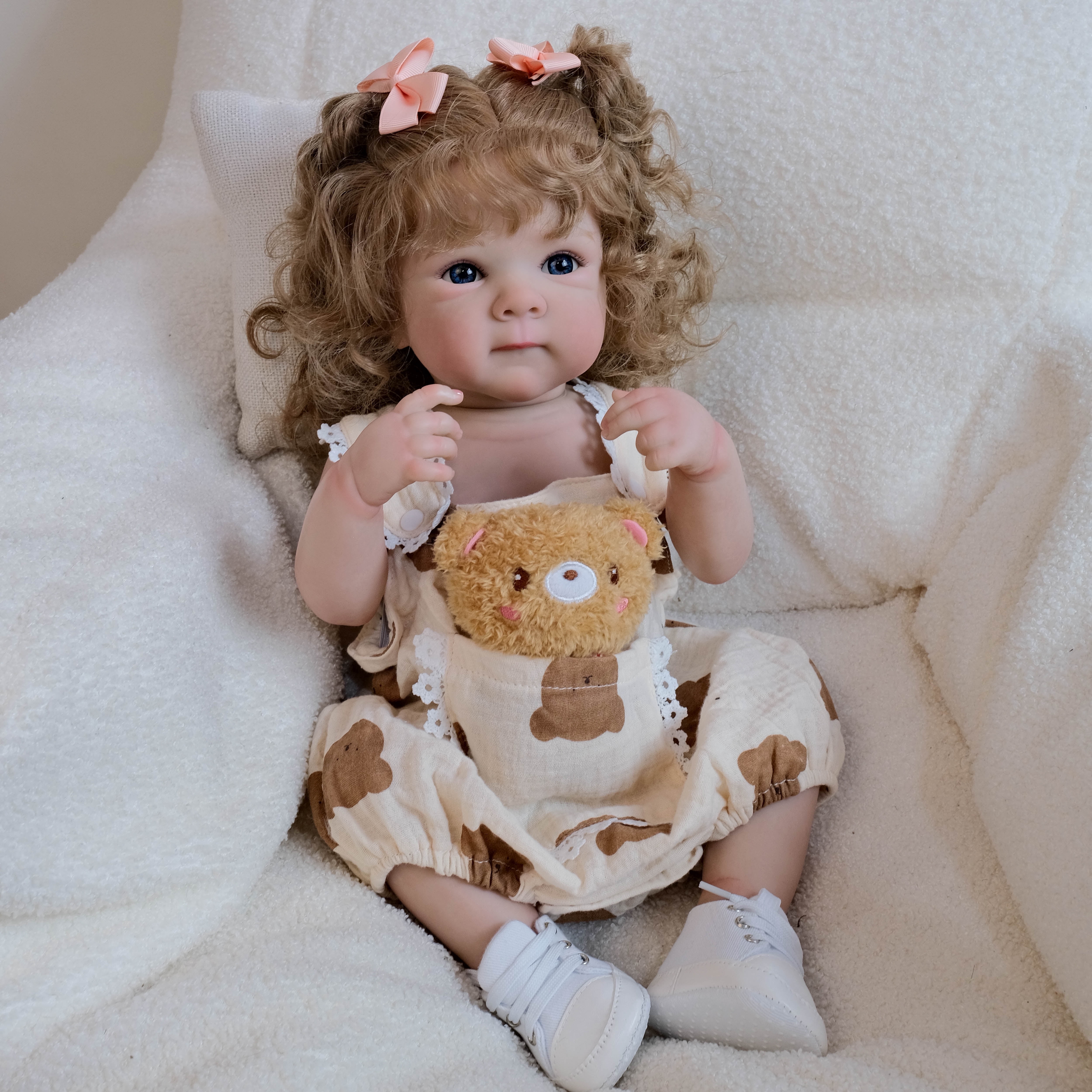 Lifelike Reborn Baby Dolls Girl - 18" Realistic Newborn Baby Dolls with Poseable Body, Real Life Baby Dolls with Accessories for 3+ Year Old