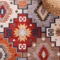 thumbnail image 6 of Safavieh Farmhouse Marais Geometric Area Rug, Gray/Red, 9' x 12', 6 of 11