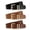 Black+Brown+Coffee, variant on JASGOOD Plus Size Belts for Women Fashion Leather Belt with Gold Buckle 3 Pack