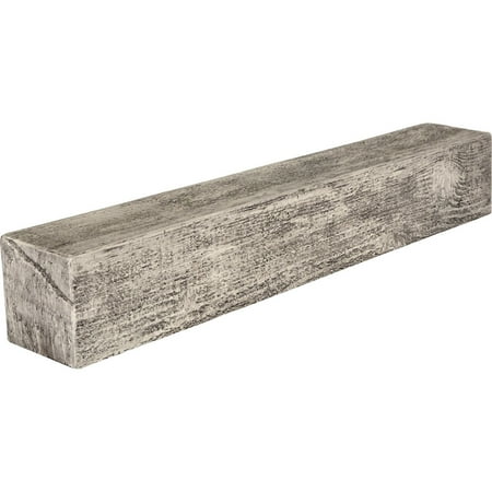 

4 H x 4 D x 84 W Rough Sawn Faux Wood Fireplace Mantel Burnished Pine