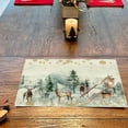 thumbnail image 6 of Uutvery Christmas Polyester Linen Placemats with Heat Insulated Dirt Resistant for Christmas Party Kitchen Dining Room Decor, Holiday Home Decoration, 6 of 6