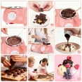 thumbnail image 2 of Dongyi 2-Speed Electric Chocolate Fondue Maker with Dual Bowls-8.45oz Melting Pot for Candy,Cheese&Desserts,Includes DIY Molds for Home Parties&Baking,Pink, 2 of 7
