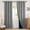 Grey, variant on Blackout Curtains 84 Inch Length 2 Panels Set for Living Room, Grommet Linen-Look Textured Light Blocking Room Darkening Energy Saving Thermal Insulated Drapes for Bedroom (W52xL84, Cream)