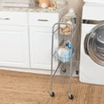 thumbnail image 3 of Household Essentials Heavy Duty Chrome Utility Cart, 3 of 5