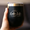 thumbnail image 3 of Bevvee Insulated Wine Tumbler 12 oz Lake Life Lake Enthusiast Gifts Tumblers, 3 of 4
