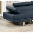 thumbnail image 6 of Sectional Living Room Furniture Faux Leather Adjustable Headrest Right Facing Chaise & Left Facing Sofa, 6 of 9