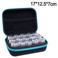 thumbnail image 2 of White Caja de almacenamiento de arte y artesanía de 15 rejillas, accesorios de pintura de bordado de diamantes, tanque de choque colgante, 2 of 4