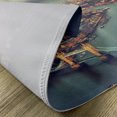 thumbnail image 5 of Ambesonne London Place Mats Set of 4, Thames River and Bridge, Standard Size, Almond Green Orange, 5 of 6