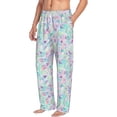 thumbnail image 5 of Cauagu Sequins Mens Pajama Pants Sleep & Lounge Pants,PJ Bottoms with Pockets-Medium, 5 of 7