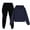 Navy, variant on HAiming Boys Girls Tracksuit Casual Long Sleeve Pullover Hooded Sweatshirt Jogger Sweatpants 2 Piece Set Outfit