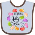 thumbnail image 3 of Inktastic Little Miss Jelly Bean Boys or Girls Baby Bib, 3 of 4
