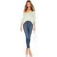 thumbnail image 2 of Free People Chandail en Tricot pour Femmes, Vert, Grand, 2 of 3