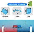 thumbnail image 4 of Toalla de enfriamiento de 4 piezas Toalla de fitness Toalla de enfriamiento para enfriamiento instantáneo con 4 bolsas impermeables Toalla deportiva de microfibra para acampar Senderismo Yoga Golf, 4 of 6