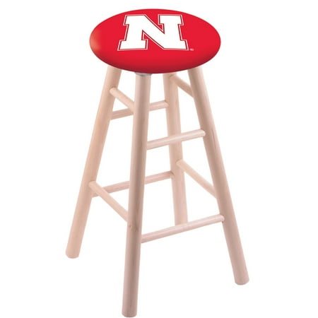 - Nebraska Stool w/ Oak Swivel Base - 30