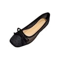 thumbnail image 2 of Miluxas Polka Dot Flats for Women Mesh Bow Mary Jane Ballet Flats Summer Dressy Slip On Shoes Breathable Ballerinas Comfy Trendy Classic Black 9.5(43), 2 of 7