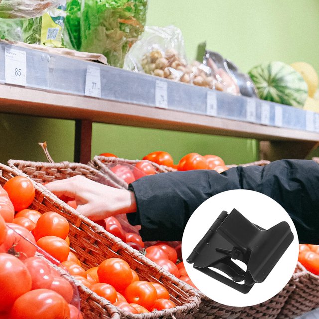 CRAFTHROU 10Ud Sujetadores Negros Para Etiquetas De Precio Con Simple Para Exhibiciones Comerciales