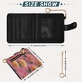 thumbnail image 3 of Small Wallet For Women Bifold Leather Pocket Coin Credit Card Holder With RFID Blocking Blooming Chrysanthemums, 3 of 6