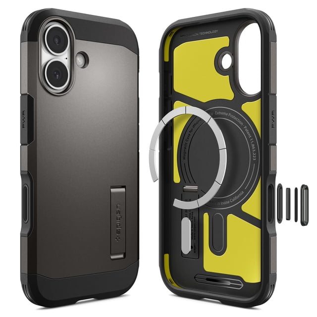Funda de teléfono Spigen Tough Armor T MagFit para iPhone 17 Gunmetal