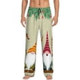 thumbnail image 2 of Lsque Christmas Card With Gnomes Print Men's Pajama Pants, Lounge Pant - Comfortable Home Wear,Elastic Waistband, Stylish Design-XX-Large, 2 of 9