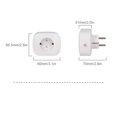 thumbnail image 4 of Enchufe Zigbee Enchufe de Pared EU 16A Adaptador Inteligente SupervisióN de Poderes Control Remoto de Voz para Alexa Tuya Smart Home Enchufe de la UE, 4 of 5