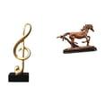 thumbnail image 1 of Escultura Creativa De Resina Con Forma De Caballo Y Nota Musical, Figura Artística, Adorno De Mesa, Centro De Mesa Para Escritorio, Chimenea, Estantería, Sala De Estar, Decoración Del Hogar,, 1 of 8