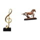 thumbnail image 1 of Figura de nota musical, escultura de escritorio, caballo, estatua coleccionable de resina, adorno único y ligero, ideal para la oficina, decoración de, 1 of 8