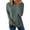 66-DARK GREEN, variant on TEMOFON Womens Long Sleeve Tops Fall Waffle Knit Crew Neck Shirts Casual Loose Fit Side Slit Pullover Ladies Tunic Tops S