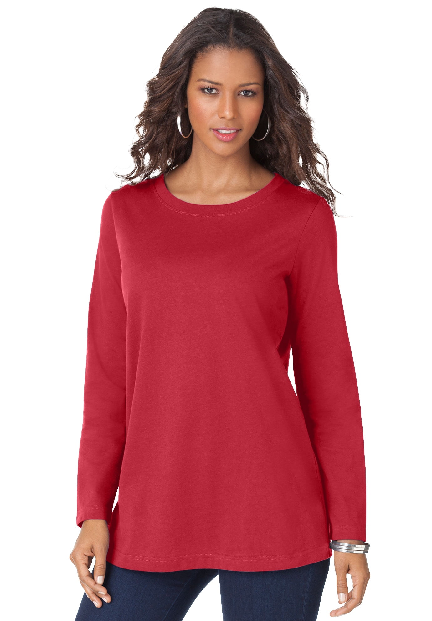 women's plus size long sleeve t shirts