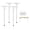 4 White, variant on Adjustable Table Legs 19-30 Inch, Heavy Duty Steel Furniture Legs with Zero Wobble Triangular Support Plate for DIY Desk, Workbench, Office & Kitchen Island (Black, Set of 4)