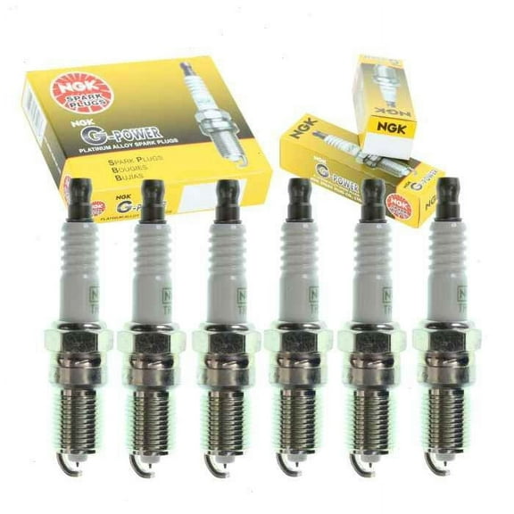 6 pc NGK G-Power Spark Plugs compatible with Ford Ranger 2.8L 2.9L 3.0L V6 1983-2007