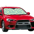 thumbnail image 2 of Kdxio Cute Dinosaur Blue Green Print Front Windshield Sun Shade,Folding Auto Sunshade for Car Truck SUV-Medium, 2 of 7