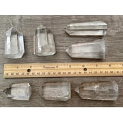 Premium Clear Quartz Obelisk, Standing Polished Clear Quartz Point (0.5-1 oz)