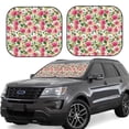 thumbnail image 1 of Balery Rose Flowers Parasol para parabrisas de coche de 2 piezas | Parasol plegable para parabrisas delantero de coche para la mayoría de sedanes-Large, 1 of 5