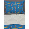 thumbnail image 3 of Surf Comforter & Sham Bedding Set, Woman Surfers in Bikini on Sea Waves Art Deco Style Pattern Summer Activity Hobby, 3 pcs Duvet Set Microfiber Filling Quilt, 5 Sizes, Multicolor, by Ambesonne, 3 of 4