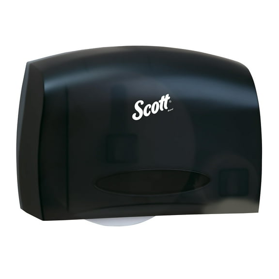 Scott Essential Jumbo Roll JRT Coreless Toilet Paper Dispenser 09602, Smoke, Black