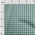 thumbnail image 1 of oneOone Viscose Jersey Fabric Gingham Check Printed Craft Fabric BTY 60 Inch Wide, 1 of 5