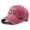 Wine, variant on AirLoni Women Baseball Cap Washed Cotton Bow Embroidered Retro Texture Curved Brim Sun Protection Adjustable Buckle Casual Outdoor Streetwear Sun Hat for Ladies Wine,One Size