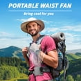 thumbnail image 6 of BILISPARK Portable Waist Fan Rechargable: Wearable Fan Clip on Belt and Hanging on Neck - Up to 35H Working Time and 16000 RPM, 6 of 9