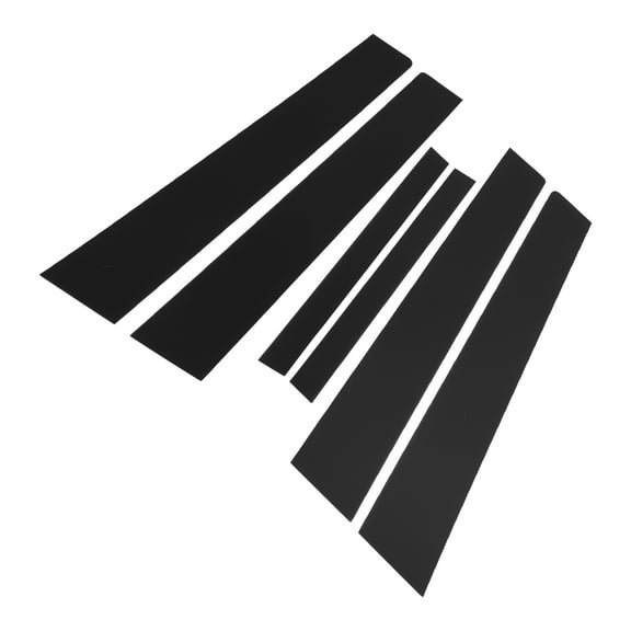 Unique Bargains 6 Pcs Door Pillar Window Trim for Nissan Altima 2007-2012 Front Rear Left Right Anti Scratch Sticker Black