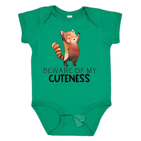

Inktastic Beware of My Cuteness Cute Red Panda Gift Baby Boy or Baby Girl Bodysuit
