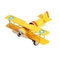 thumbnail image 3 of Bunblic Iron Airplane Model Aircraft Models Photo Prop Souvenir Educational Toy Helicopter Model for Living Room Apartment Decoration Yellow, 3 of 8