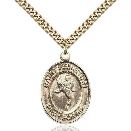 - St. Sebastian / Martial Arts Medal in 14 KT Gold Filled