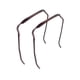 thumbnail image 1 of 2 diademas para gafas de sol para mujer, accesorio para peinado fijo, aptas para cabello rizado y grueso con diadema cuadrada, color marrón, 1 of 5