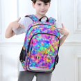 thumbnail image 6 of FORMRS Unisex School Backpack 17" Student Travel Bag with Laptop Compartment, Vibrant Geometric Pattern, 6 of 7