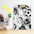 thumbnail image 6 of FMSHPON Football Sports Clipboard Hardboard Wood Nursing Clip Board and Pull for Standard A4 Letter 13x9 inches, 6 of 7