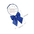 thumbnail image 2 of INSPIRE CHIC Women's Adjustable Solid Color Pre-tied Bowknot Uniform Bow Tie Royal Blue, 2 of 5