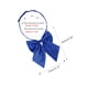 thumbnail image 2 of CORBATA DE MOÑO UNIFORME AJUSTABLE PARA MUJERES INSPIRAR CHIC DE COLOR SÓLIDO AZUL REAL, 2 of 5