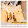 thumbnail image 5 of Guinea Pig Corner Hideout, Small Animal Hideout Hammock, Ferret Cage Accessories Cute Hammock, Soft Hanging Fleece Toy for Hamster, Bunny, Chinchilla, Hedgehog, 5 of 9