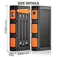 thumbnail image 4 of Power Bank Wireless Charger 49800mAh Built in Hand Crank and 3 Cables 18W Fast Charging Power Bank 7 Outputs & 4 Inputs Solar Portable Charger, SOS/Strobe/Strong Flashlights, Compass, 4 of 10