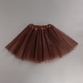 thumbnail image 2 of OIOLOYJM Tutu for Women Adults Halloween Happy Ballet Multi-Layer Tulle Skirt Christmas Performance Non See-Through Fluffy Holiday Party Dress Brown 1 US-XS, 2 of 6